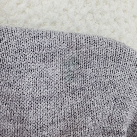 70s Royal Jeff Knit Sweater Gray V Neck Pullover Ribbed Trim Mens L VTG USA Made - Picture 10 of 11